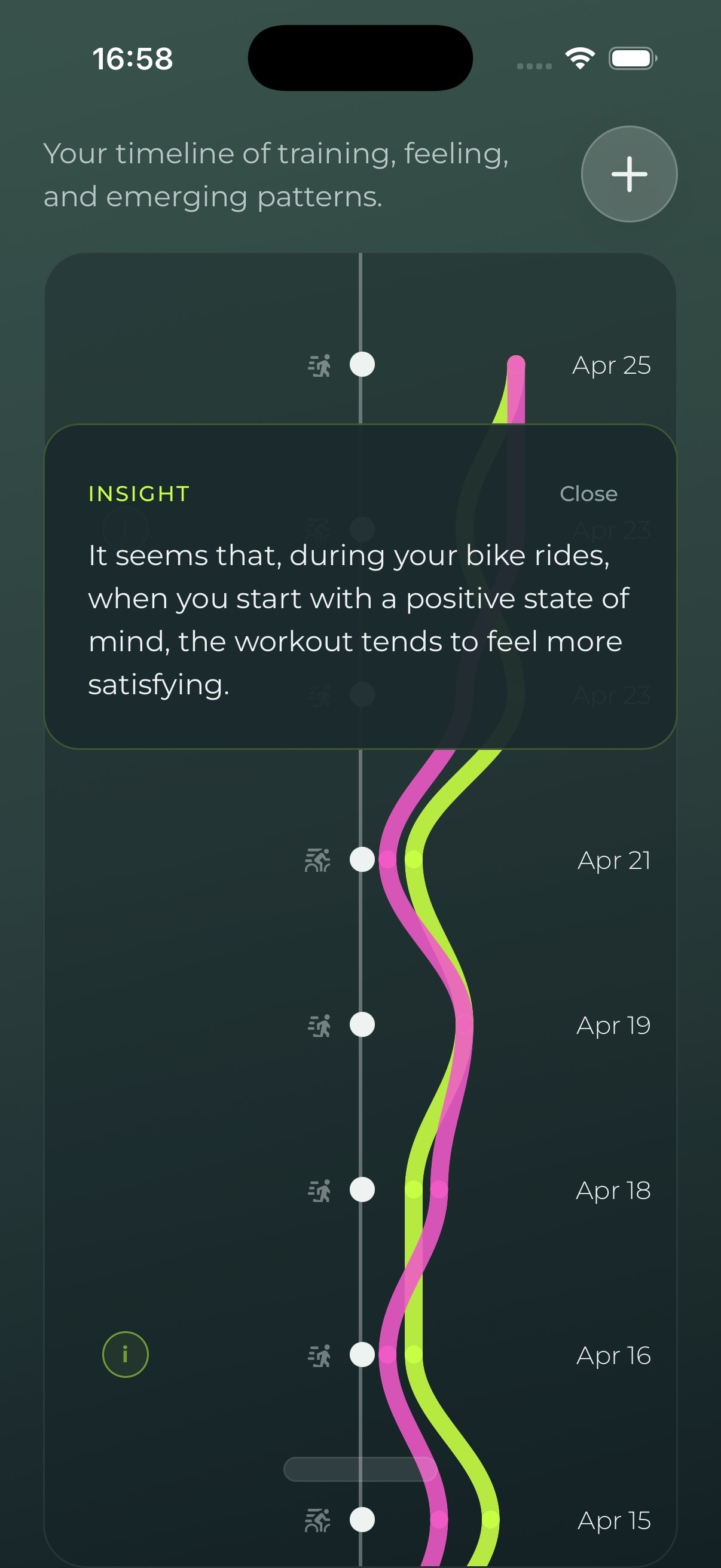 How I Did It insight screen